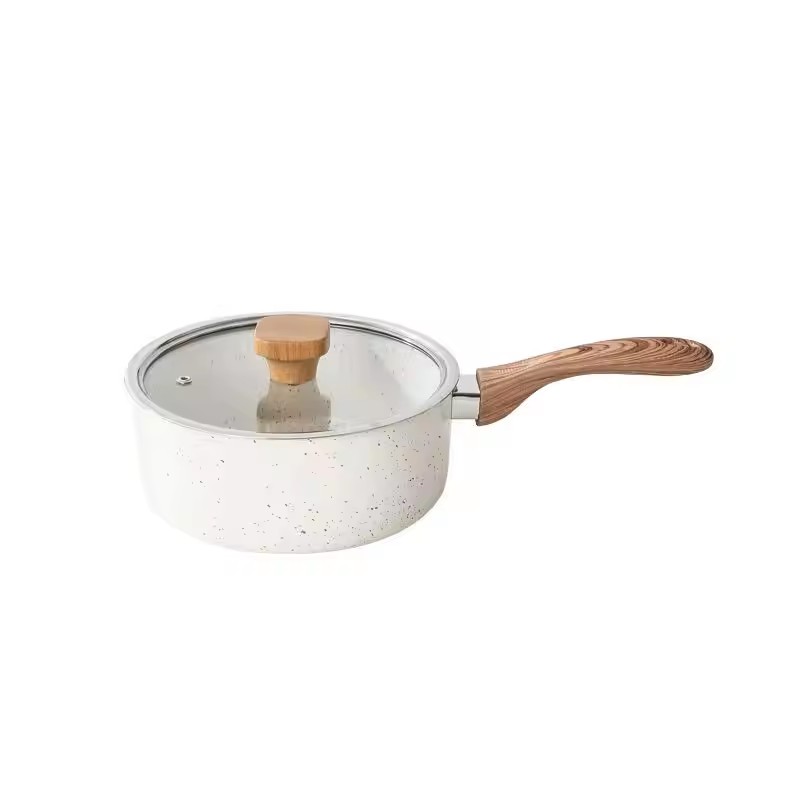 قابلمه همزن به سبک ژاپنی کراس با سنگ برنج خانگی نچسب قابلمه شیر مسطح دو منظوره نودل فوری