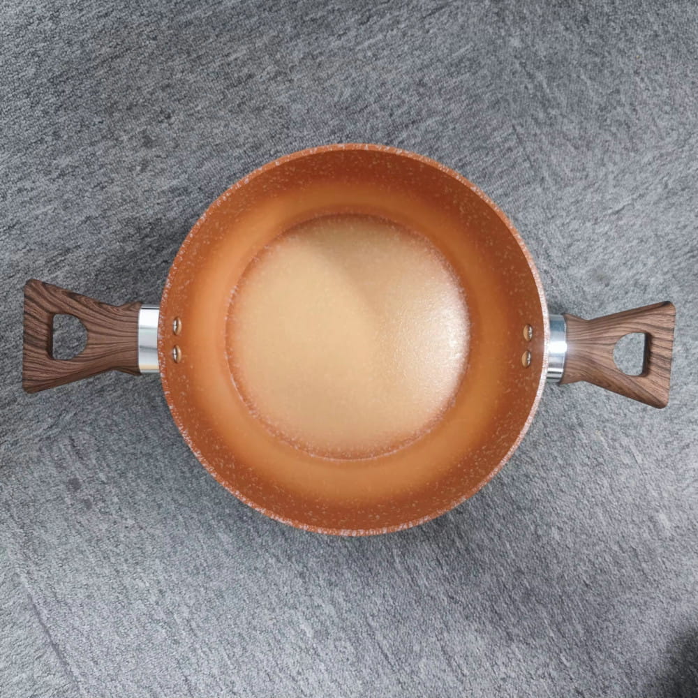 لوگوی سفارشی 24/26/28 سانتی متری سرامیکی ضدچسب گرمکن غذای نچسب قابلمه داغ خانگی