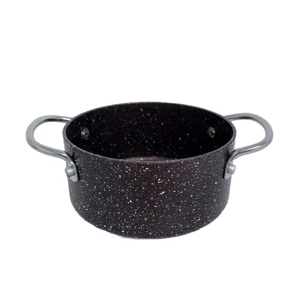 ست ظروف پخت و پز قابلمه سوپ پز تابه نچسب آلومینیومی 3 ست